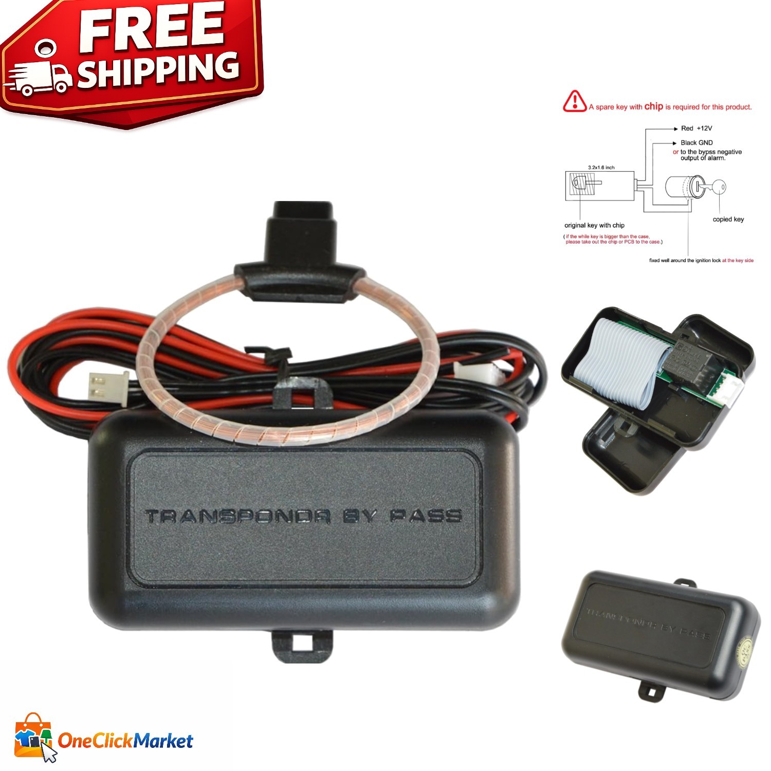Car Immobilizer Transponder Bypass Module for Chip Key Systems – Easy Install