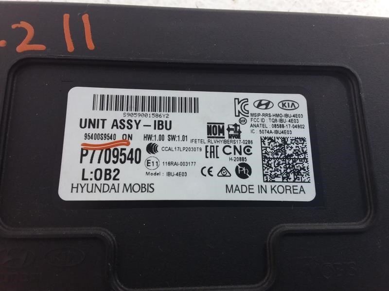 Chassis ECM Body Control BCM US Market ID 95400S9540 20 TELLURIDE ID# 95400S9540