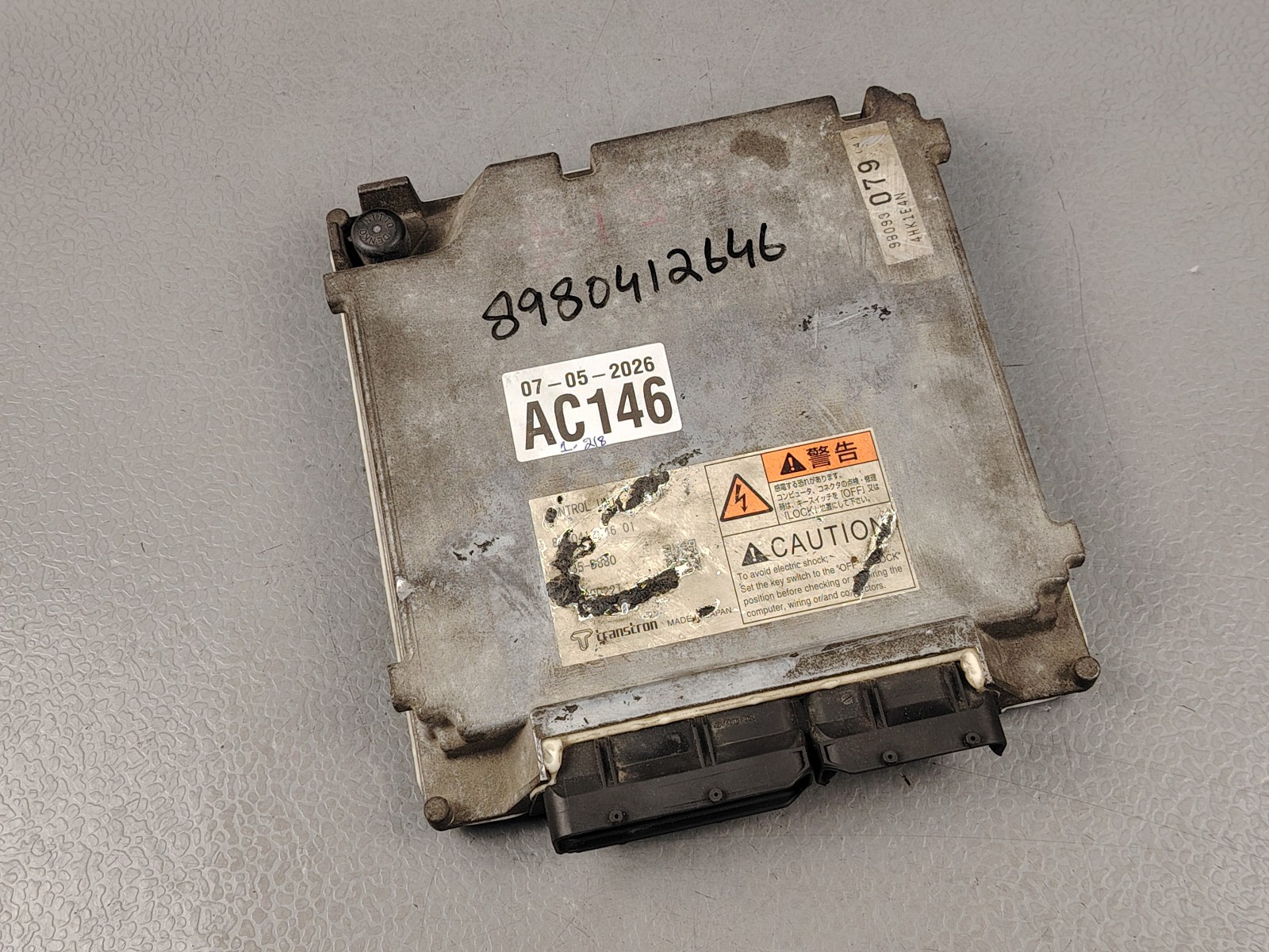 ISUZU ENGINE COMPUTER ECU ECM ECD 8980412646 4HK1E4N TRANSTRON NPR 5.2 TRUCK OEM