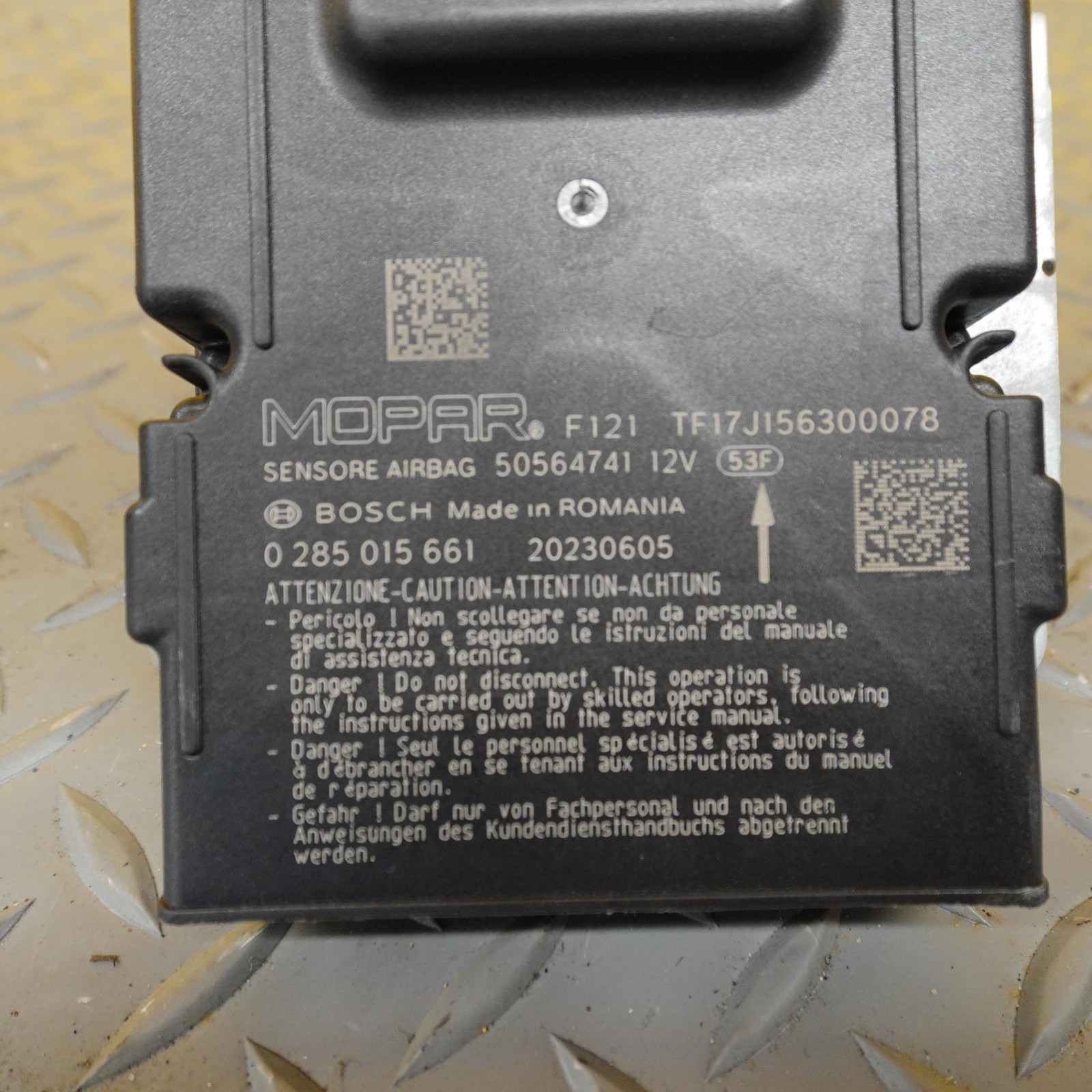 2023-2025 DODGE HORNET RESTRAINT DIAGNOSTIC COMPUTER MODULE SRS UNIT 50564741