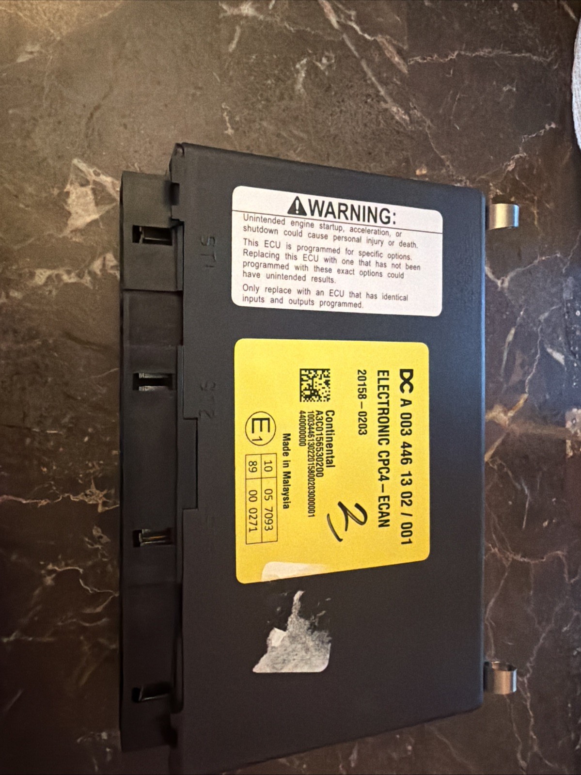 A 003 446 13 02 / 001 Electronic Cpc4 – Ecan Control Module Untested