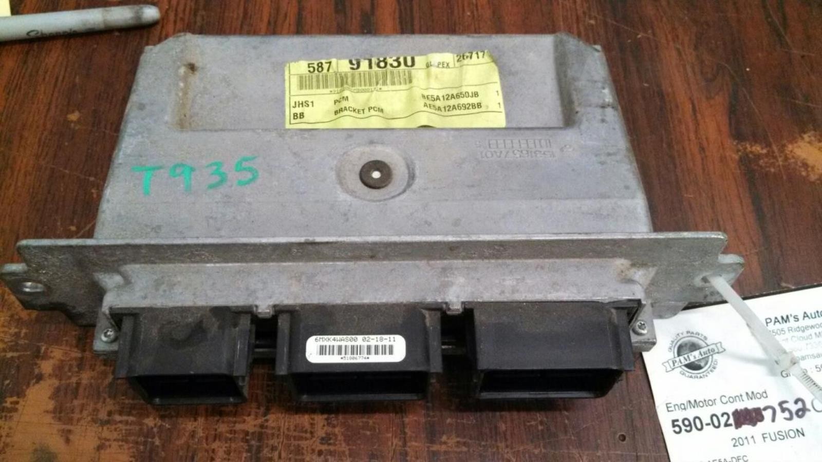 OEM Engine Computer ECU Ecm For Fusion Main ECU Ran Nice BE5A12A650JB
