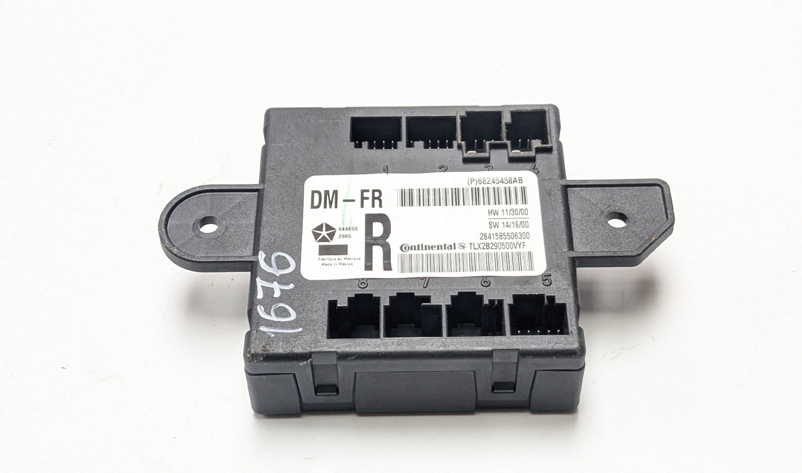 JEEP GRAND CHEROKEE MK4 DOOR CONTROL MODULE FRONT RIGHT SIDE P68245458AB 2016