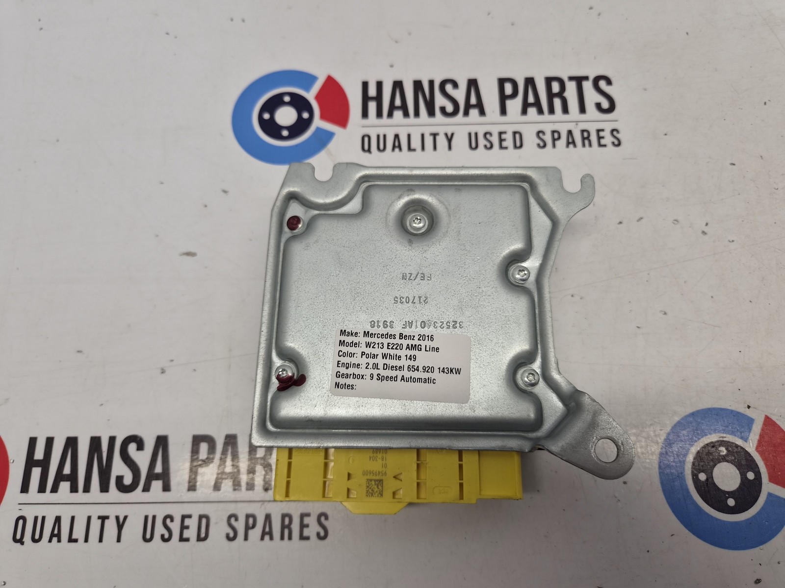 Mercedes Benz E Class W213 S213 2016-2022 SRS Control Module ECU