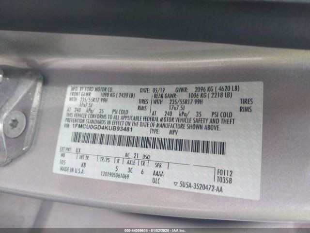 Engine ECM Electronic Control Module 1.5L Fits 17-19 ESCAPE 4968145