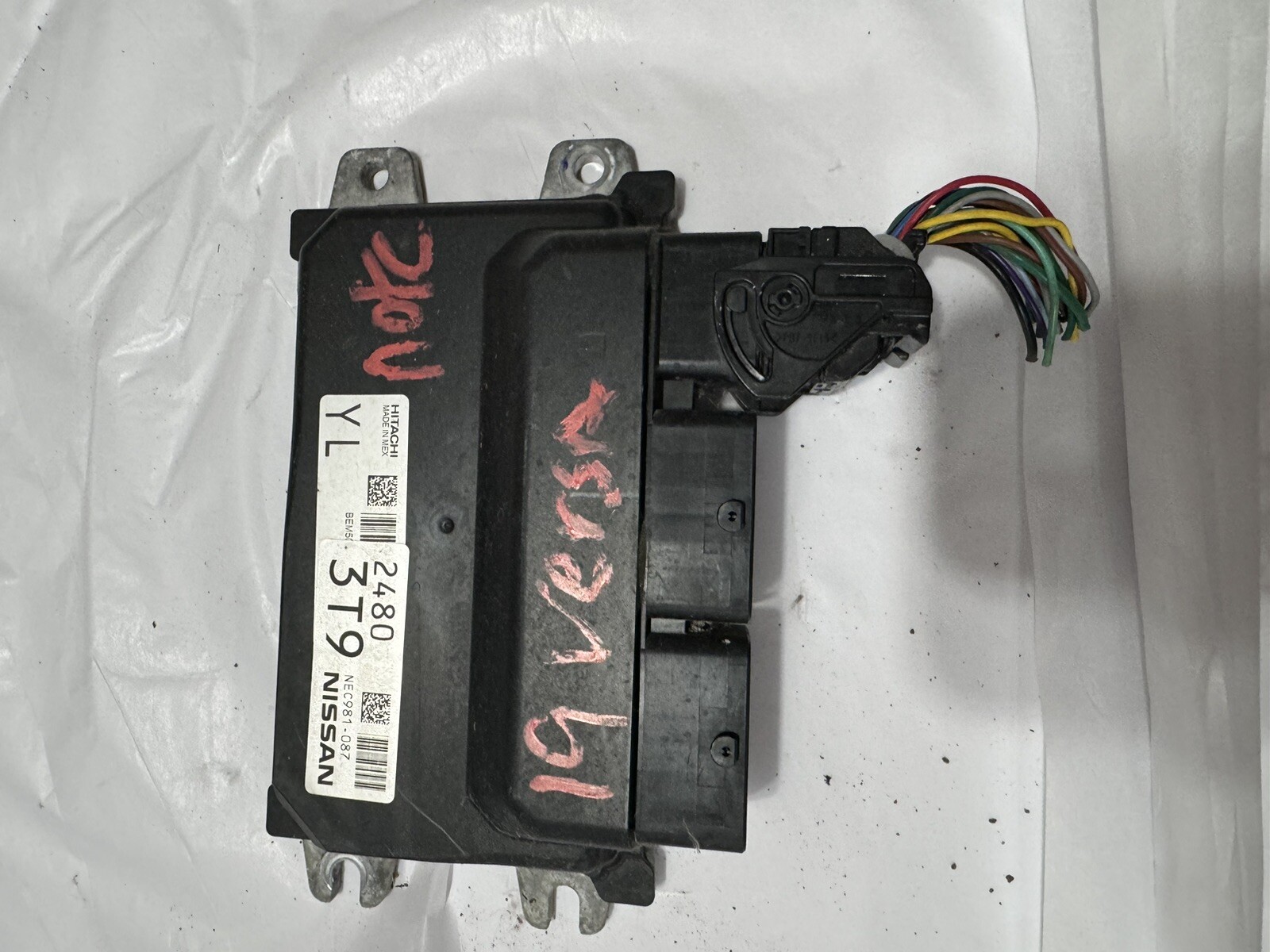 19 Nissan Versa 1.6L Engine Computer Control Module ECM ECU OEM NEC981-087