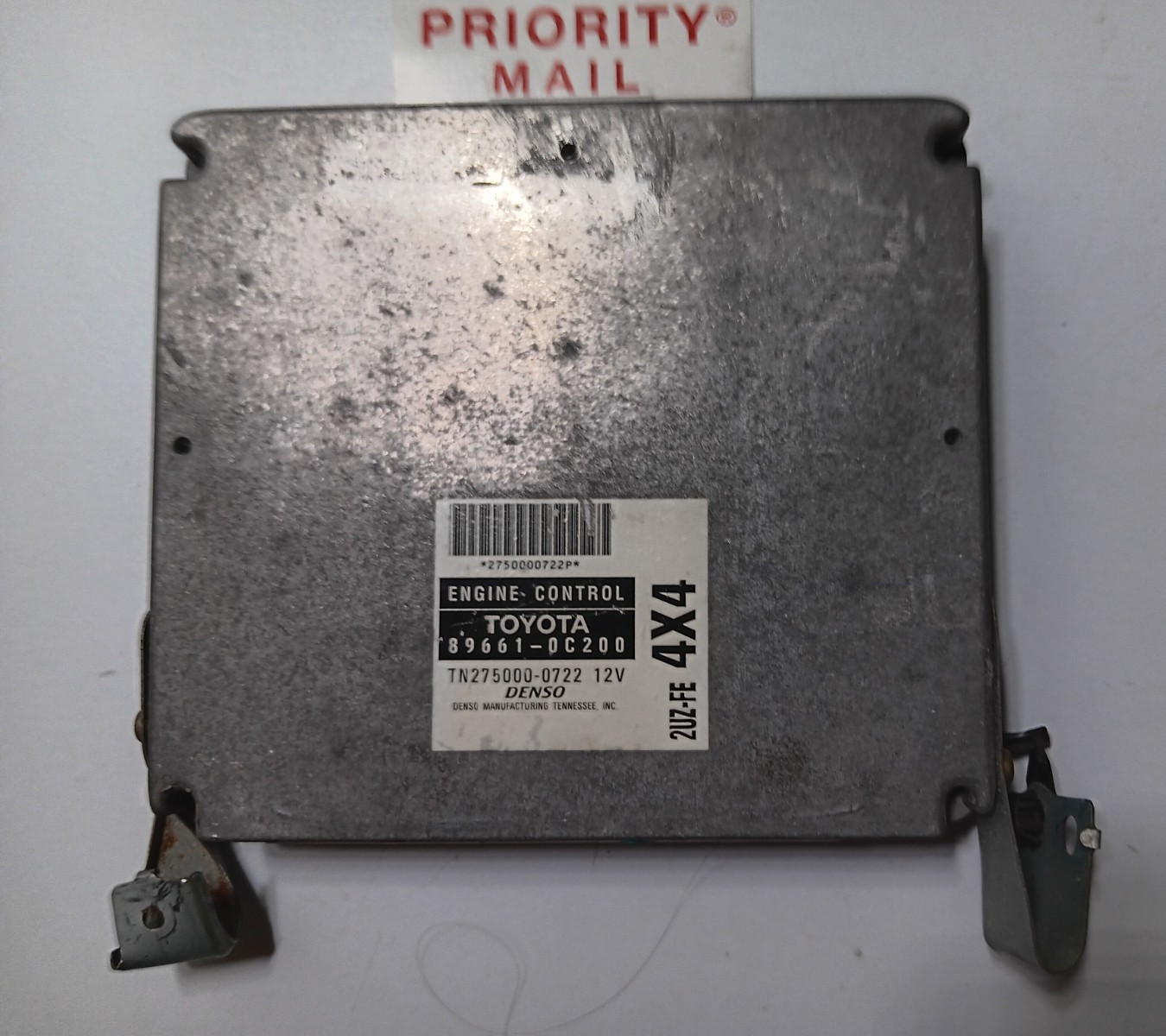 2001 TOYOTA SEQUOIA 4.7L 4×4 ENGINE CONTROL UNIT ECM ECU PCM 89661-0C200 2UZ-FE