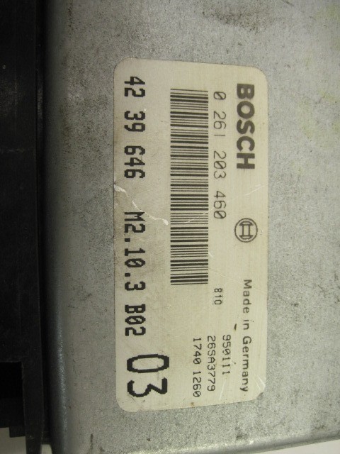 ECU ECM COMPUTER SAAB 900 1994 1995 NON TURBO 72 39 646 672192