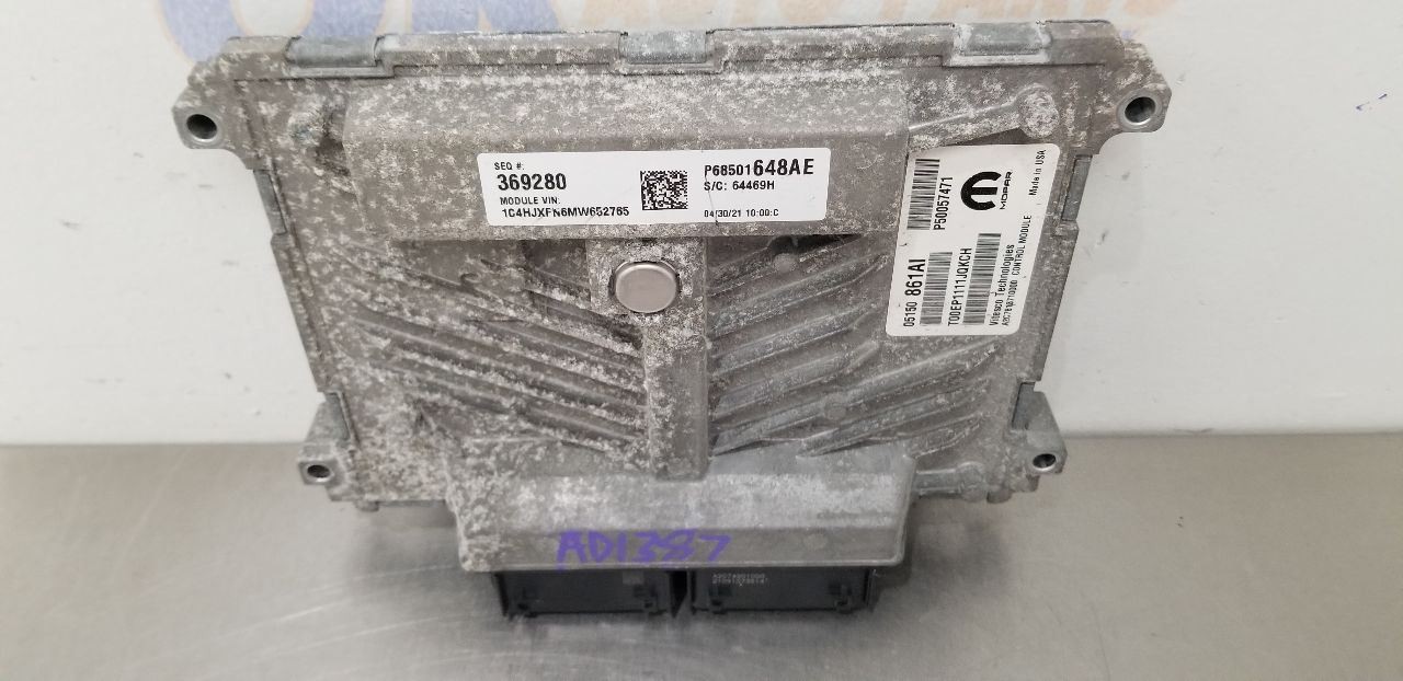 21 JEEP WRANGLER JL JLU ECM ENGINE CONTROL MODULE 2.0L 5150861AI