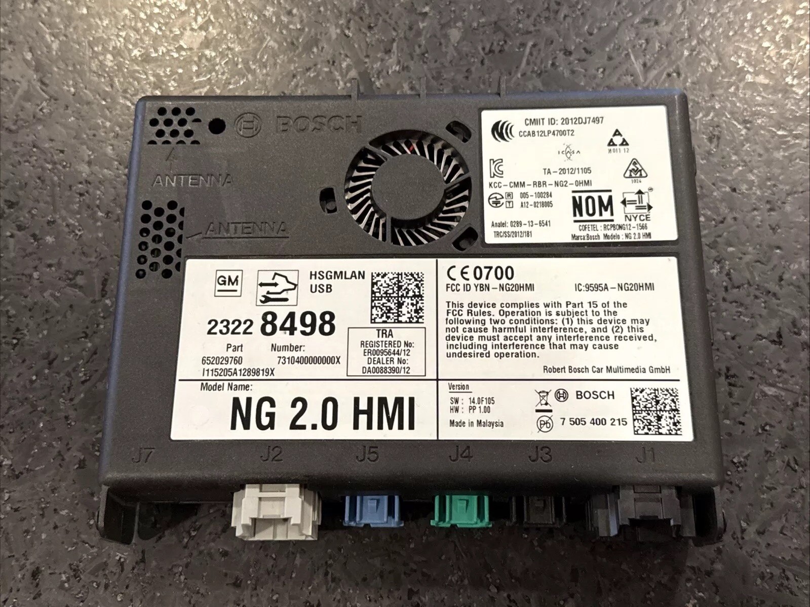 VIN Programming Included 2015 CHEVY SILVERADO GMC SIERRA HMI MODULE 23228498
