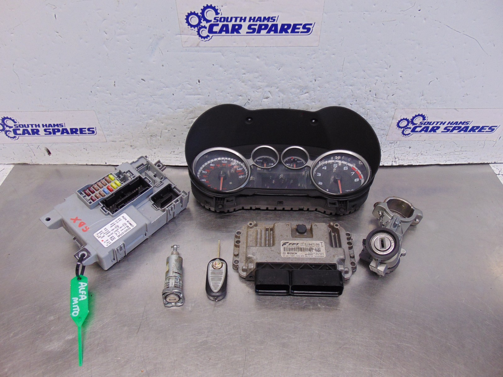 Alfa Mito ECU Kit 08-14 1.4 Turbo Manual Petrol 199A6000 Clocks Key 51847196