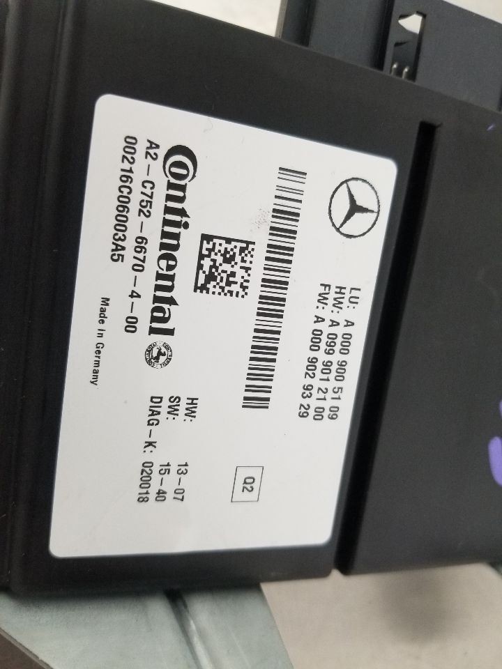 17 2017 MERCEDES-BENZ S63 AMG 222TYPE ADAPTIVE CRUISE CONTROL MODULE 0009005109