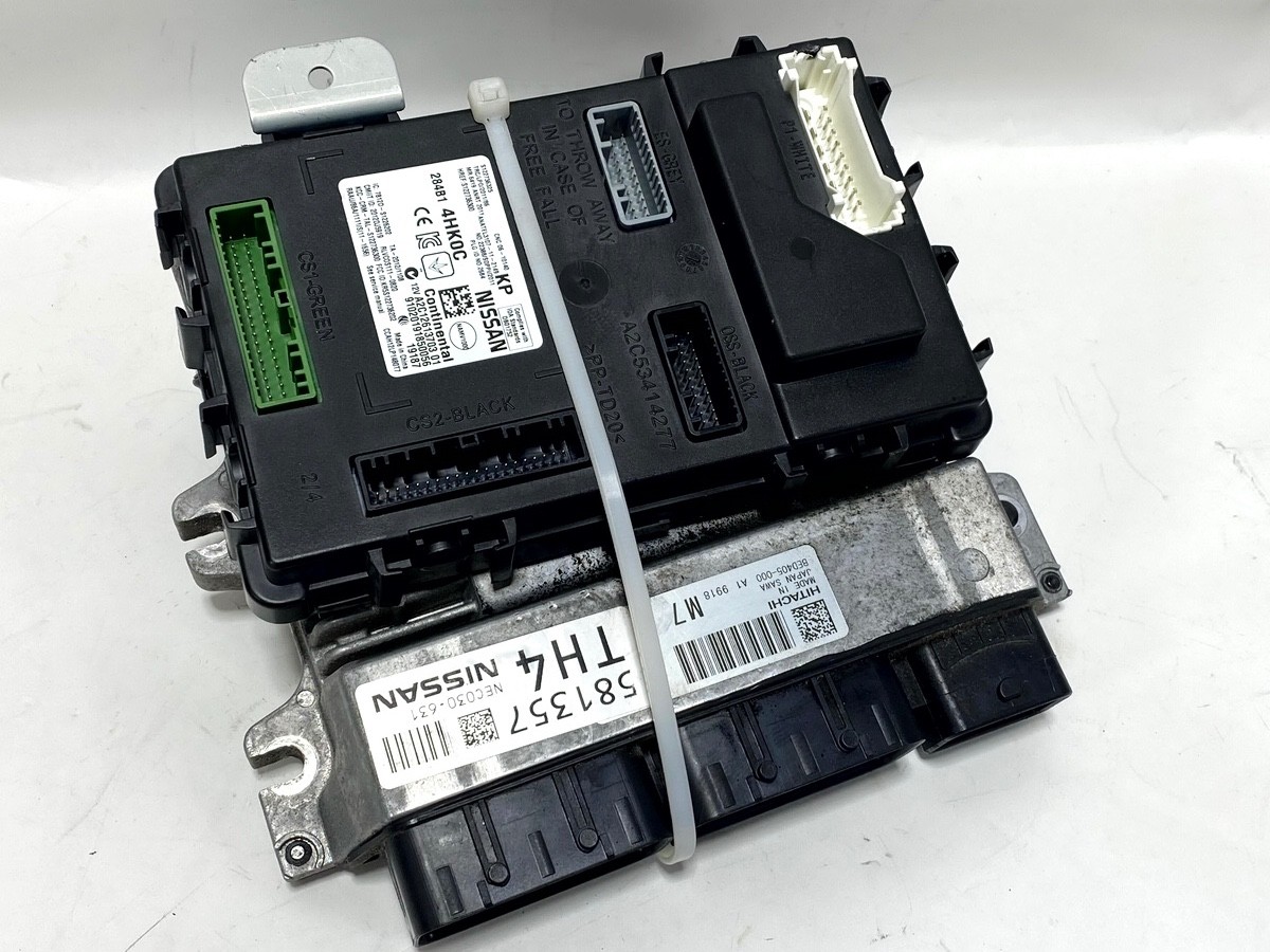 18-20 INFINITI Q50 RWD 3.0L ECU BCM ENGINE & BODY CONTROL MODULE W/ KEY FOB OEM