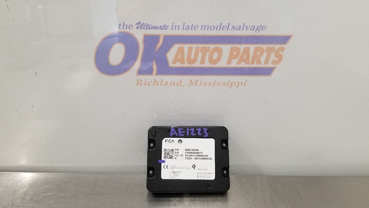 22 DODGE RAM 2500 WIRELESS CHARGING CONTROL MODULE 68487355AB