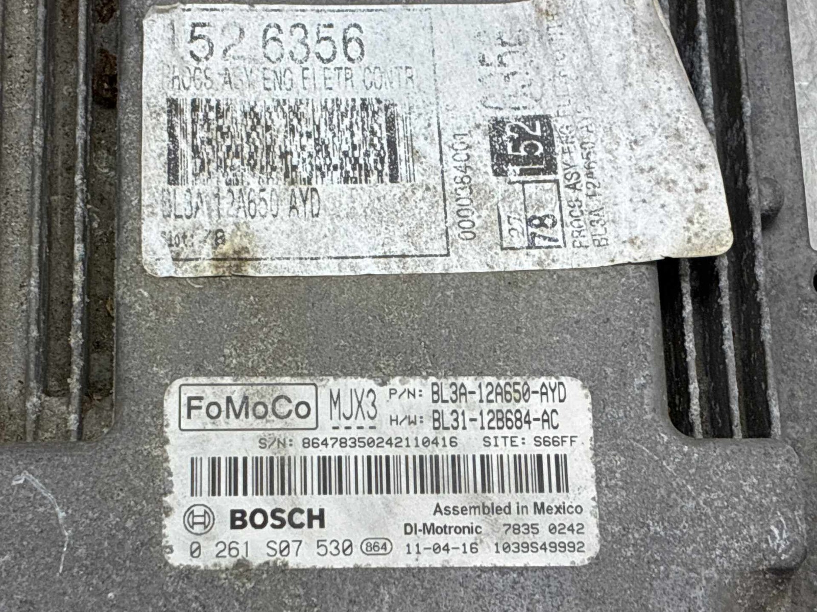 2011 Ford F150 Engine Control Module OEM 3.5L Turbo ECU BL3A-12A650-AYD