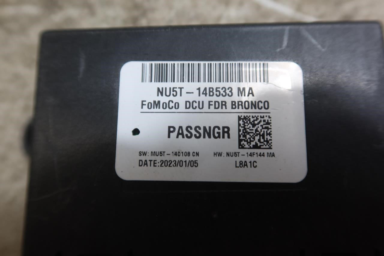 2021-2025 Ford Bronco OEM Front Right RH Passenger Door Module NU5T-14B533