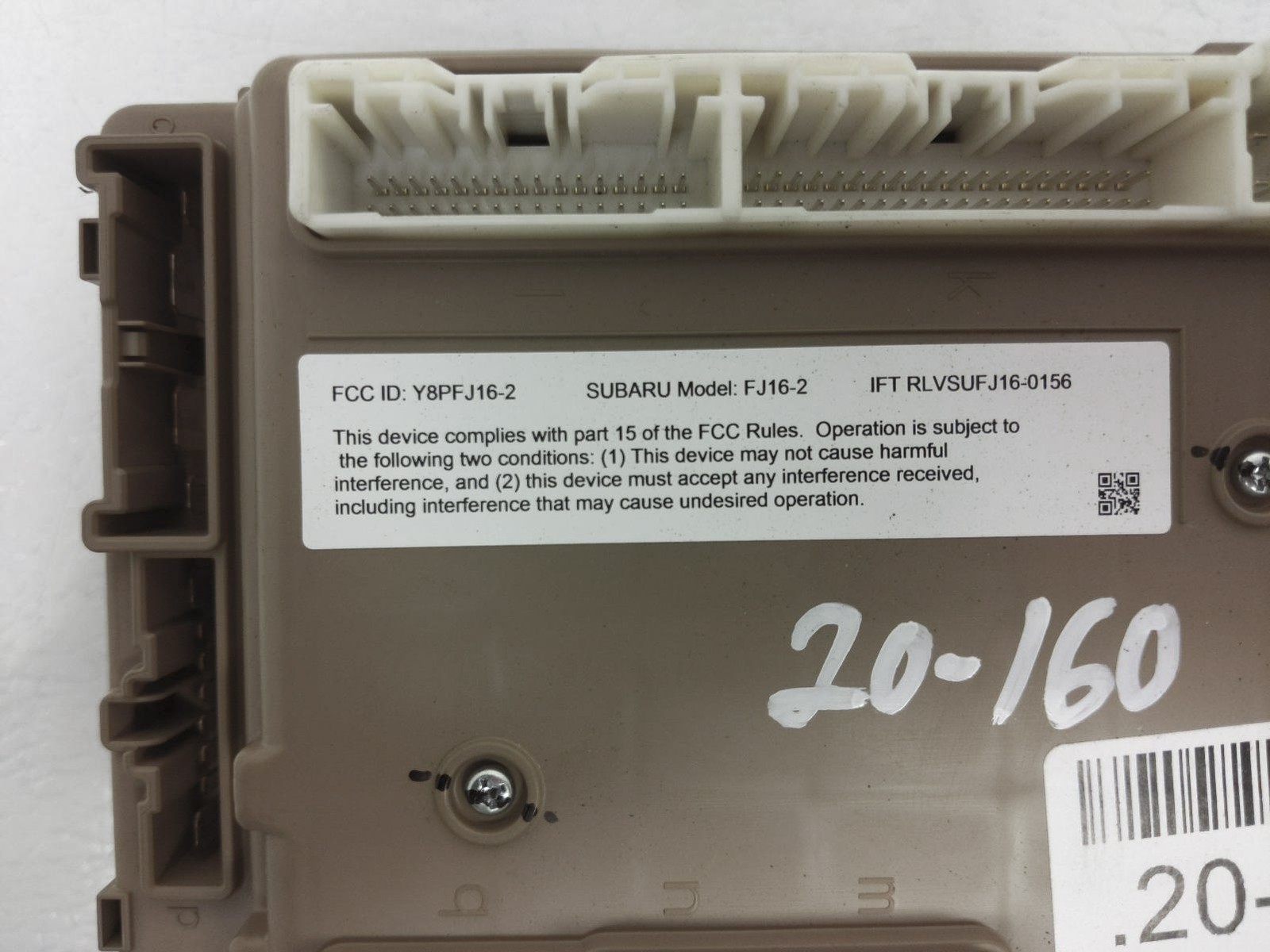 Subaru Crosstrek 2019 2.0L Cabin Room Fuse Box Inside Fuse Box 82201Fl430 Oem