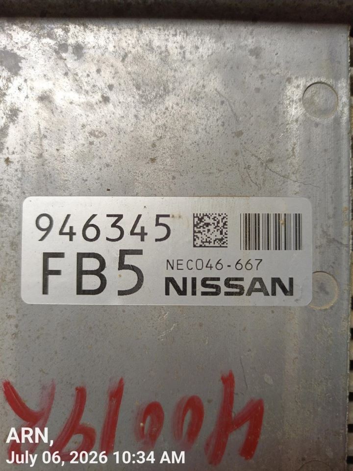 NEC046667 – ENGINE CTRL MOD OEM 2020 NISSAN PATHFINDR 1YR WRNTY 237039NT0A