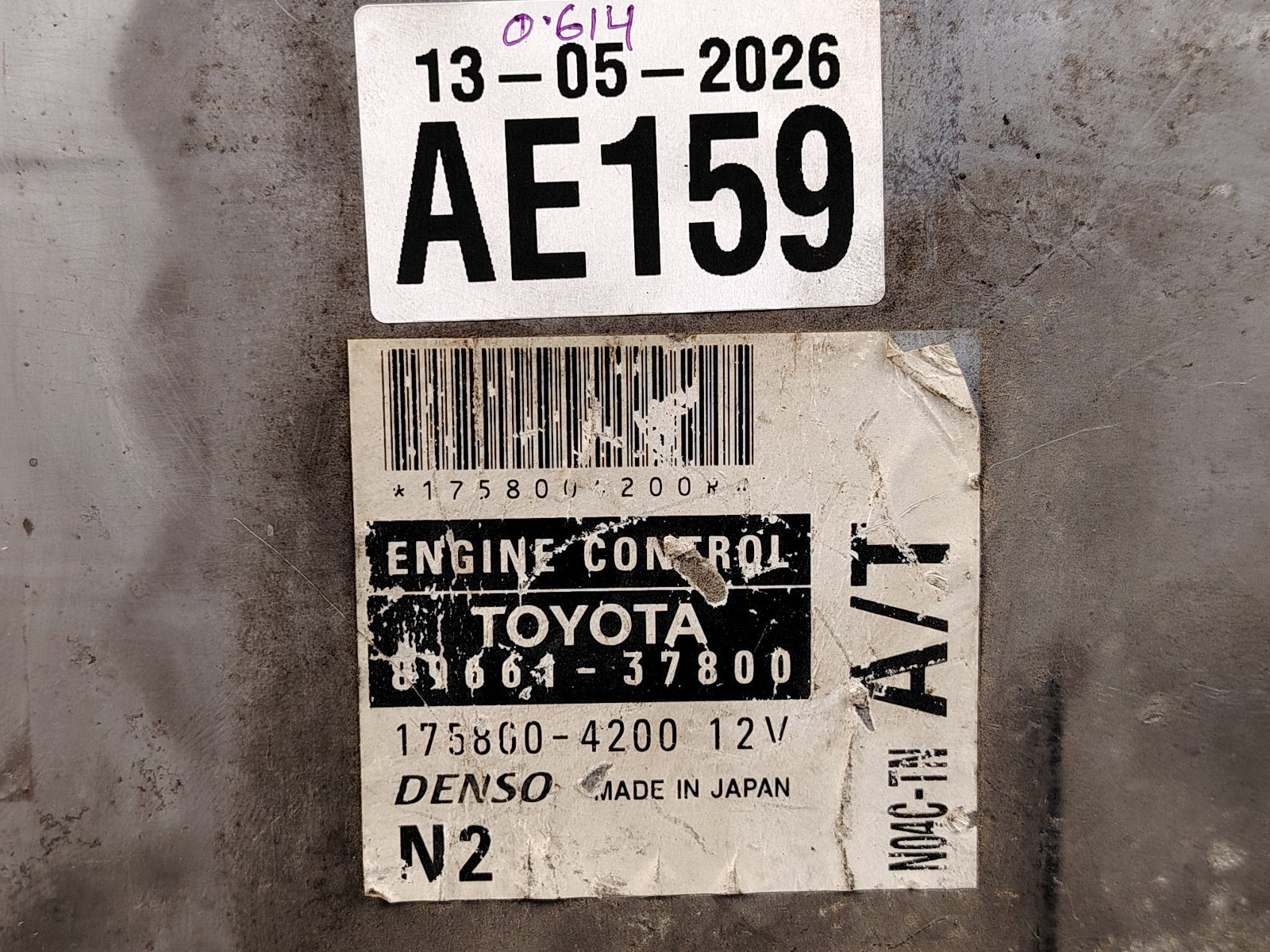 HINO ENGINE COMPUTER ECU ECM 89661-37800 A/T DUTRO XKU414 N04C-TN 2003 2011