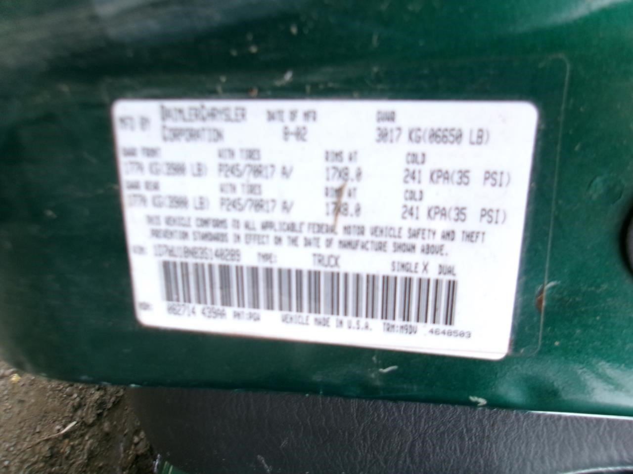 Chassis ECM Transmission Fits 03 DODGE 1500 PICKUP 32024599