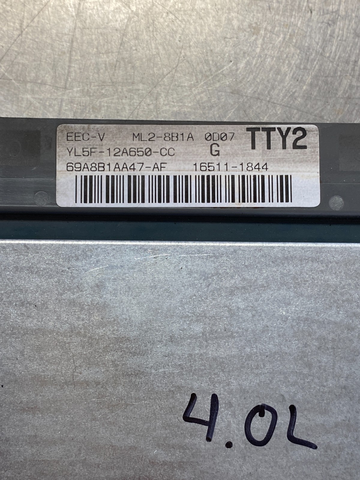 2000 Ford Explorer ECM ECU Engine Control Module Unit YL5F-12A650-CC TTY2 OEM