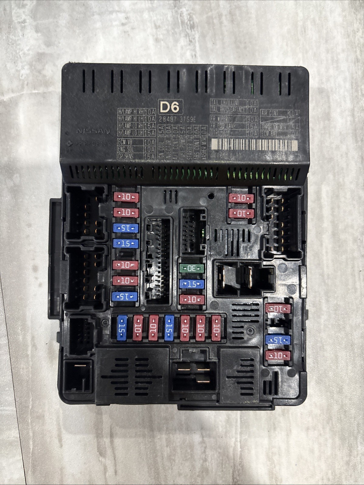 2015 Nissan Altima Fuse Box Engine 2.5L OEM 284B73TS9E D6 Under Hood