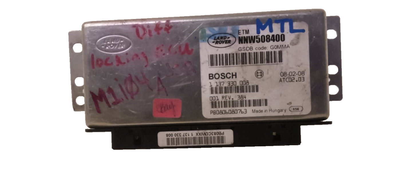 LAND Rover RANGE Rover DIFFERENTIAL LOCK Controler module NNW508400
