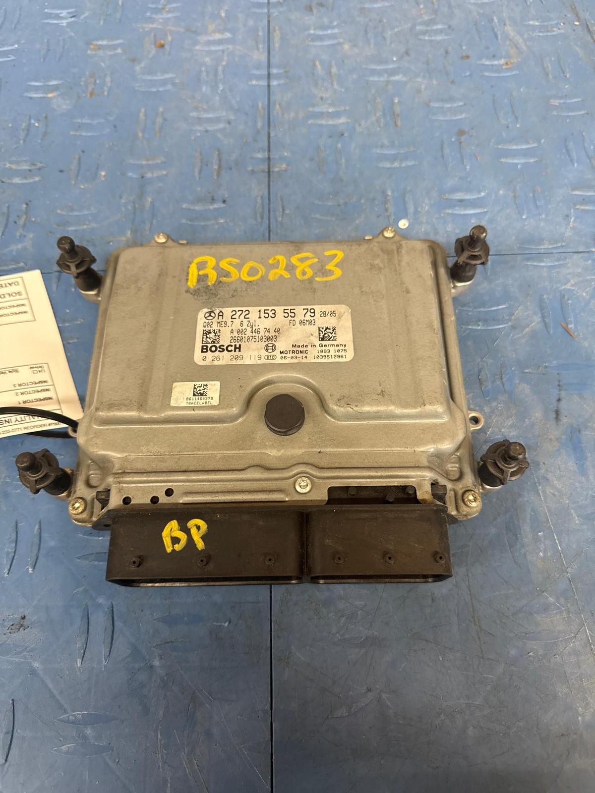 06-08 MERCEDES ML350 164 Type Engine Control Module Id 2721535579