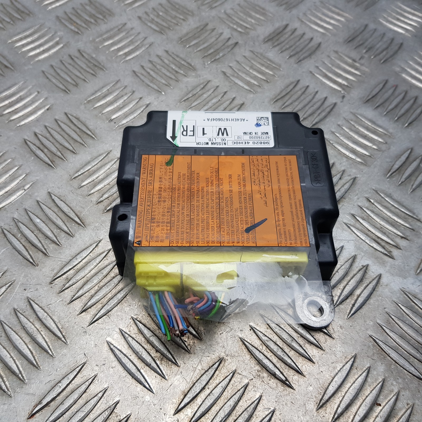 2016 NISSAN QASHQAI J11 1.5 DCI AIR SRS BAG CONTROL MODULE UNIT 988204EH0C