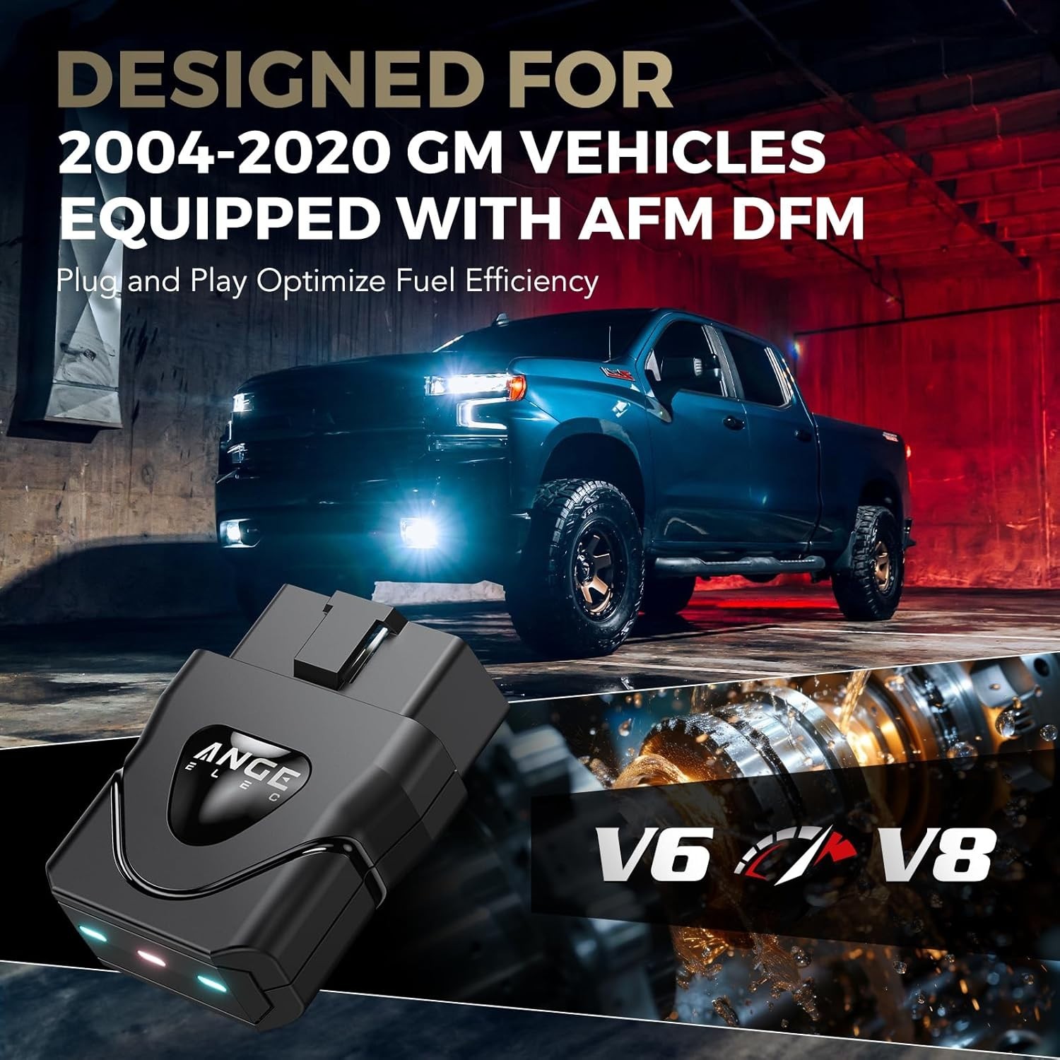 Fuel Management Disabler AG001 Compatible with Chevy Silverado Tahoe Sierra