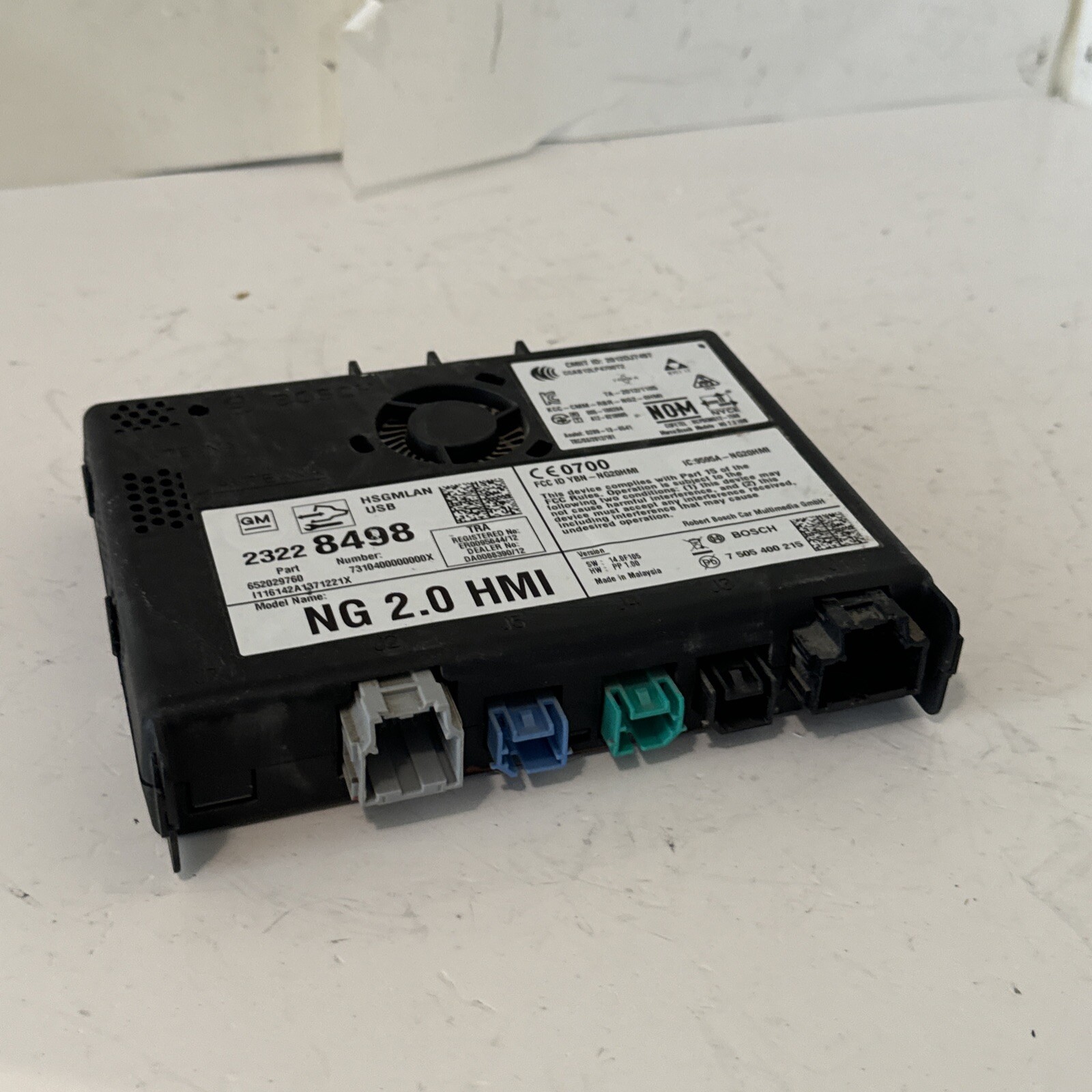 2016 CHEVROLET SIERRA HMI HUMAN MACHINE INTERFACE MODULE OEM 23228498