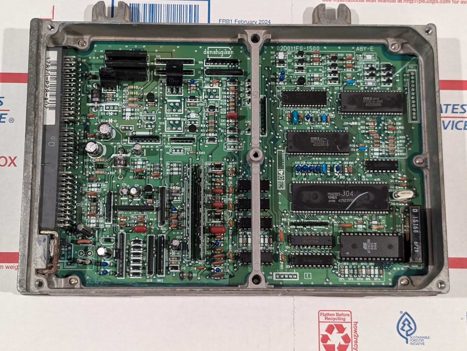 92-95 HONDA CIVIC EX D16Z6 1.6l VTEC M/T ECU 37820-P28-A02 DEL SOL SI ECM Manual