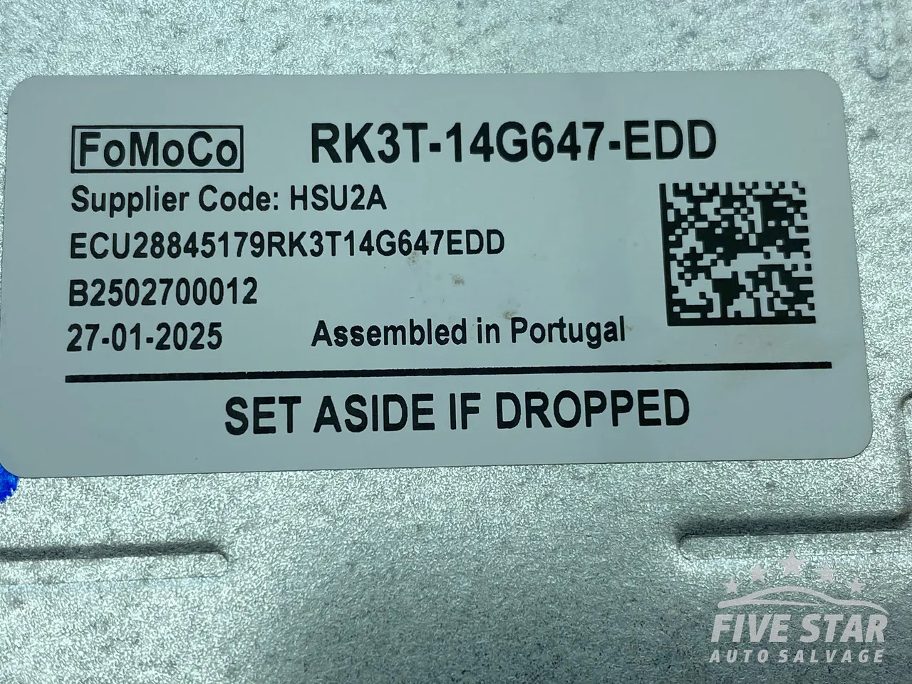 Ford Transit Camera Control Module Unit 2.0 EcoBlue RWD Diesel 96kW (130 HP) Van