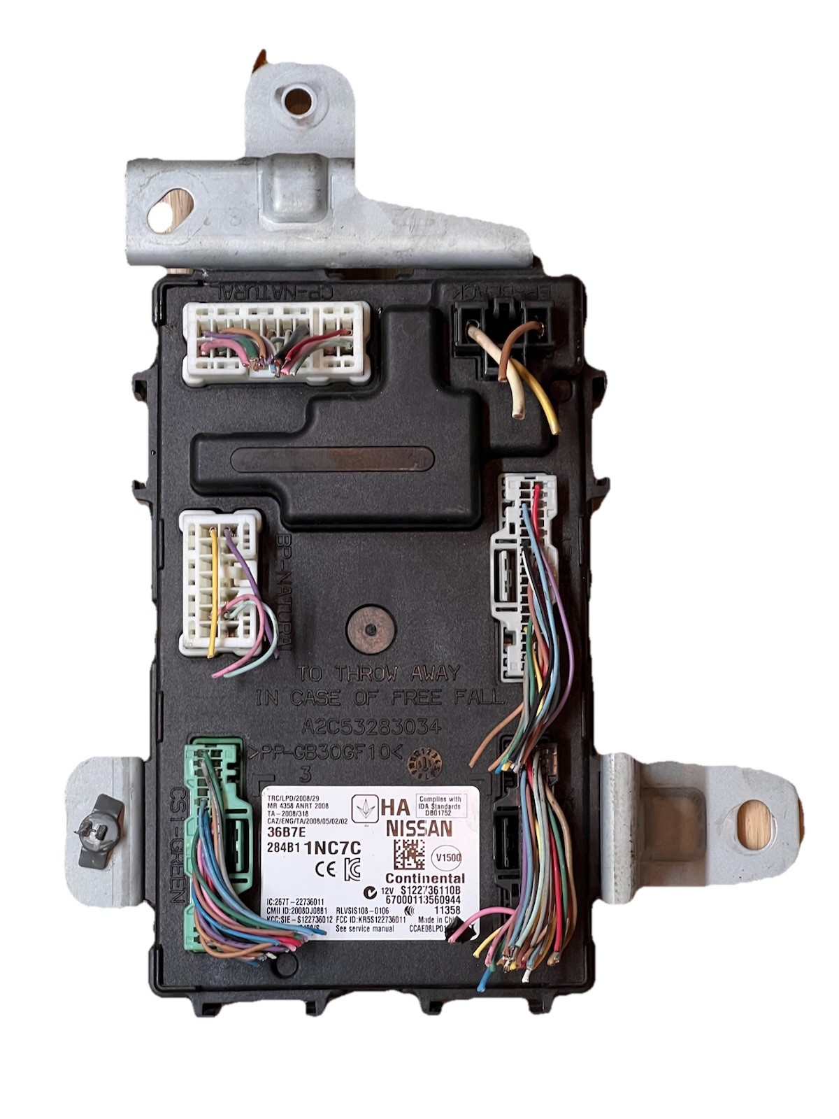 2011 TO 2015 INFINITI G25 G37 G37X Q40 Q60 BODY CONTROL BCM BCU CONTINENTAL