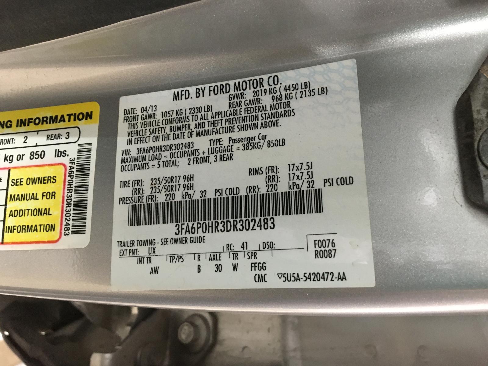 Used Engine Control Module (ECM) fits: 2013 Ford Fusion Electronic Control Modul