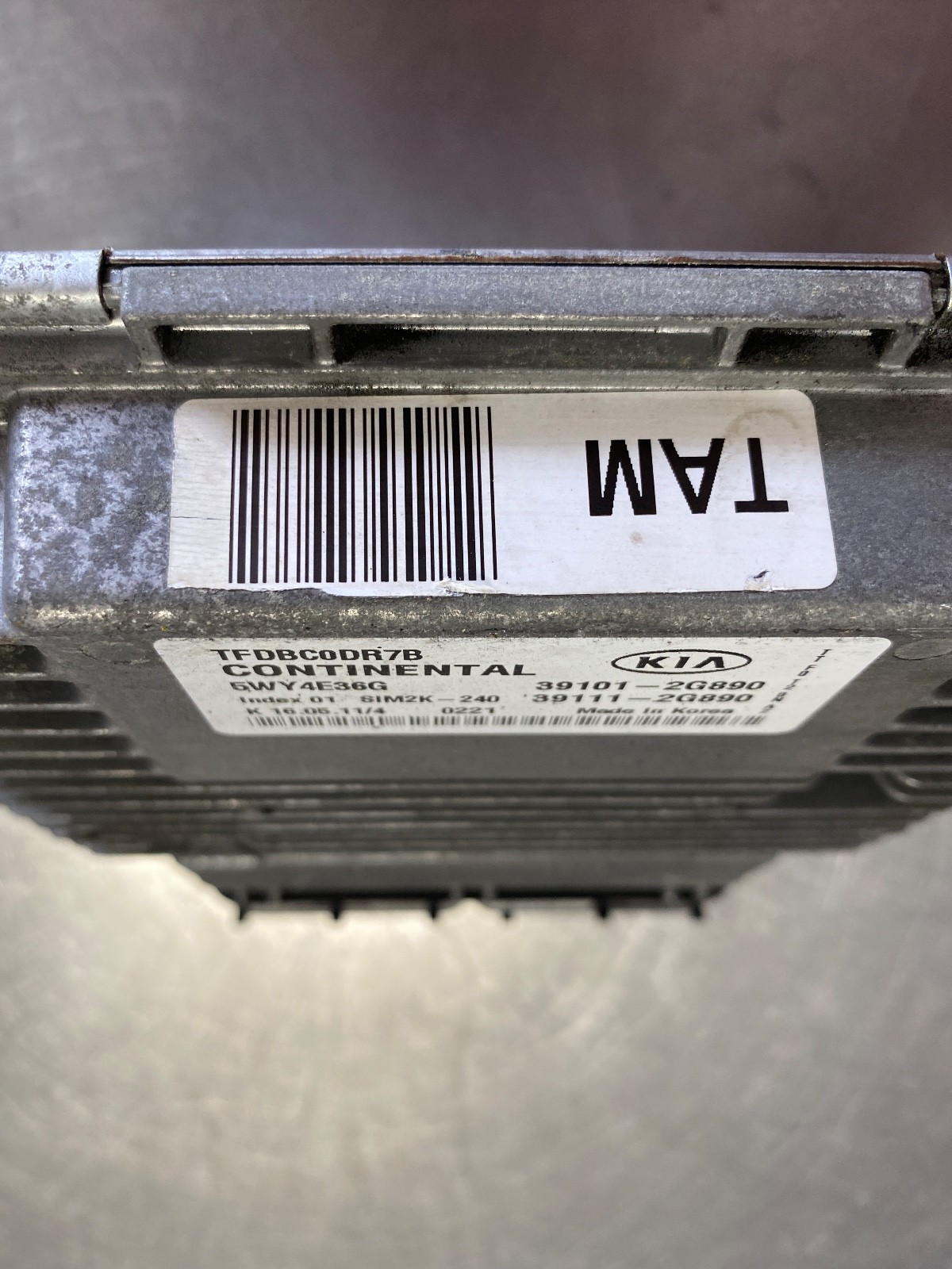 2011-2013 Kia Optima Automatic Engine Control Computer ECU ECM PCM 39101-2G890