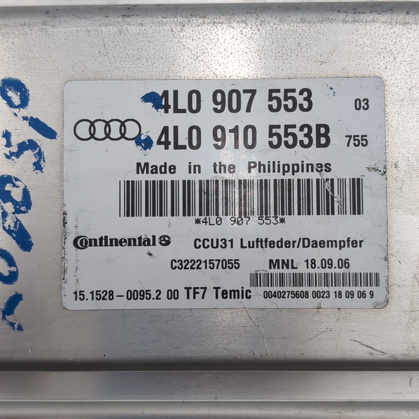 2007 2008 2009 Audi Q7 Air Suspension Control Module 4L0907553 OEM