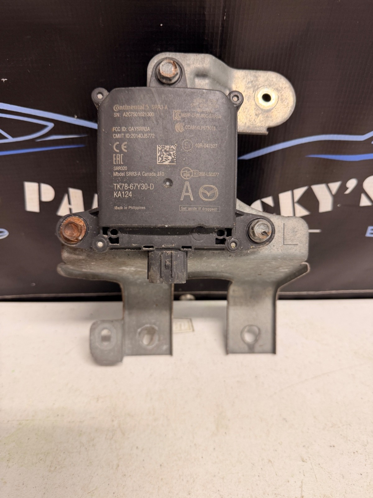 OEM 2018 MAZDA CX-9 LEFT REAR BLIND SPOT MODULE ASSEMBLY TK7867Y30D