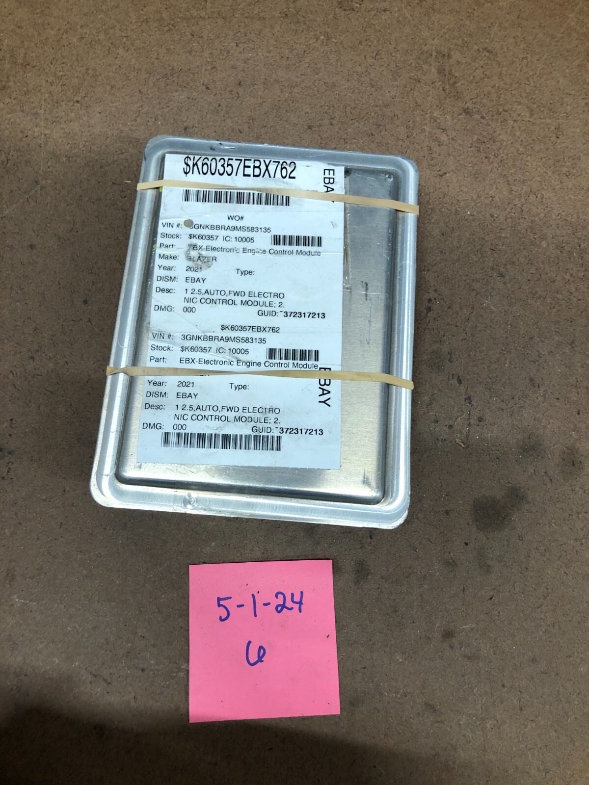 2021 Chevy Blazer Engine Control Module Unit Ecm 12710312 12700116