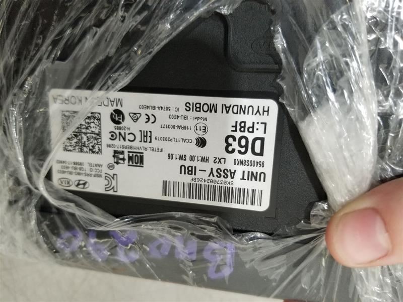 20 2020 HYUNDAI PALISADE 3.8L BCM BODY CONTROL MODULE 95400S8NK0