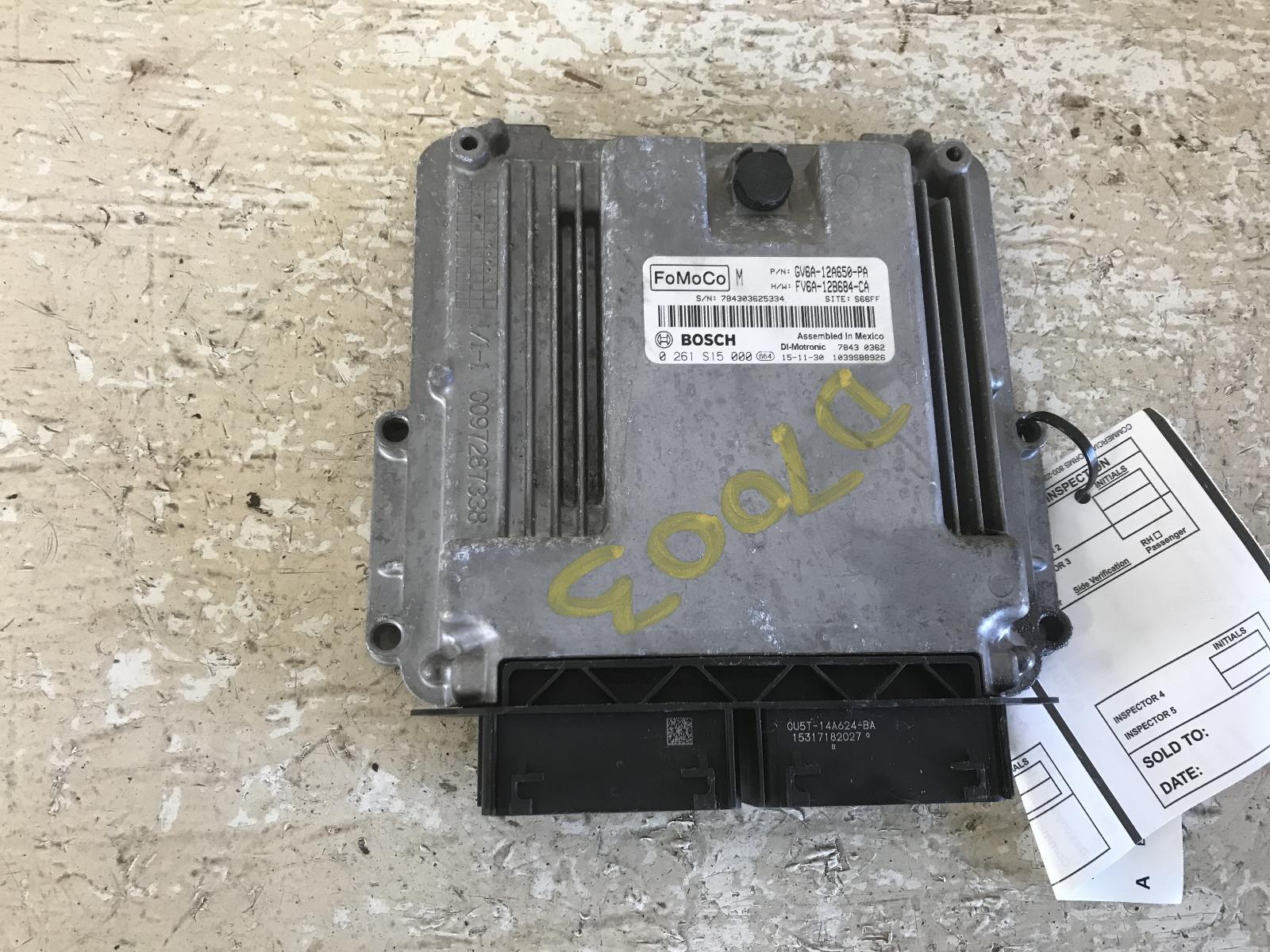 Used Engine Control Module (ECM) fits: 2016 Ford Focus Electronic Control Module