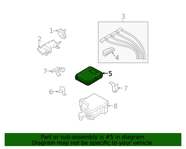 Genuine Mazda Engine Control Module (ECM) N3ZC-18-881R-0K