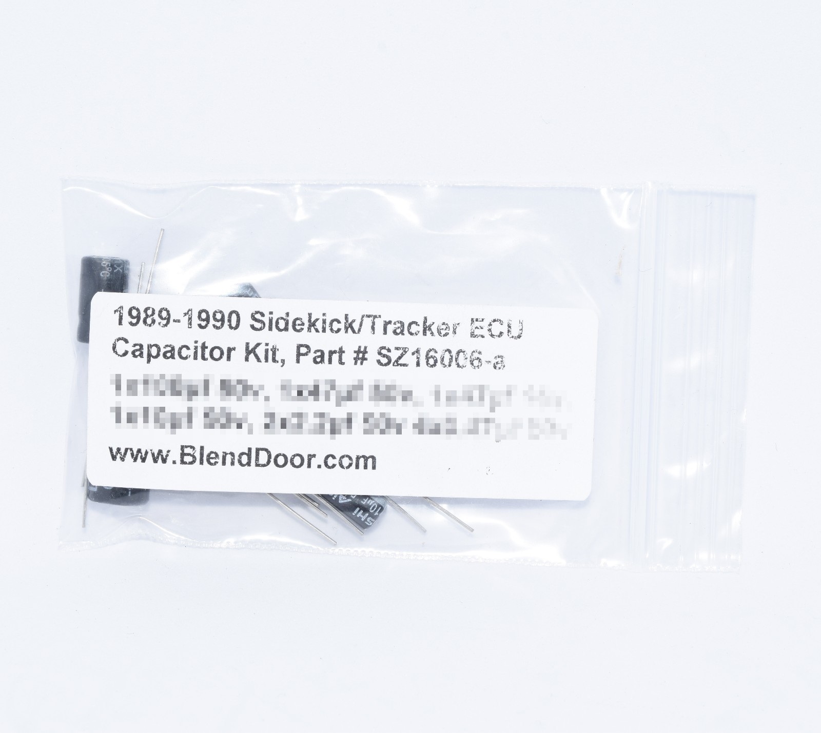 1989-1990 Geo Tracker / Suzuki Sidekick Vitara 8v ECU/ECM/Computer Capacitor Kit
