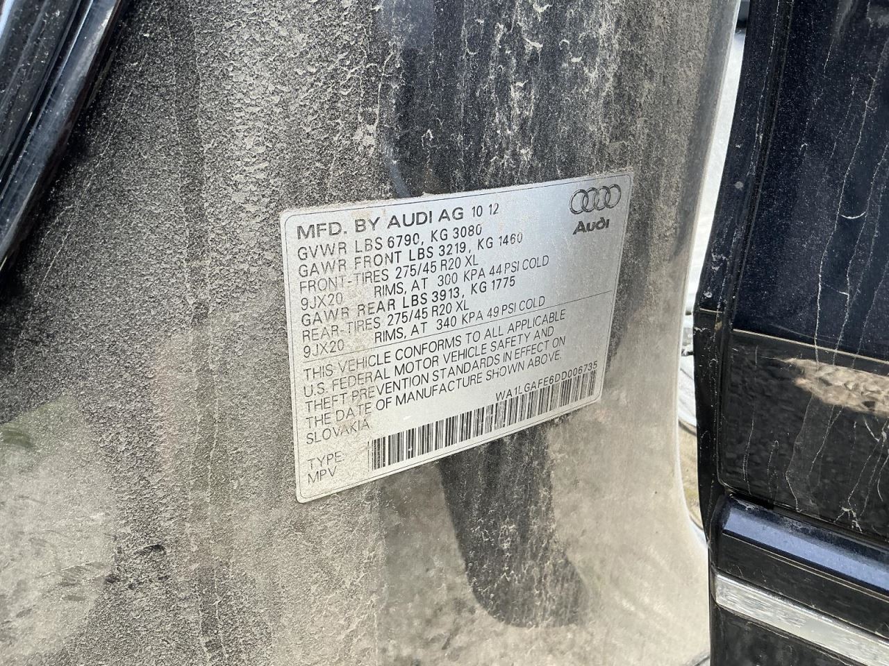 Engine ECM Electronic Control Module 3.0L Gasoline Fits 13-15 AUDI Q7 854331