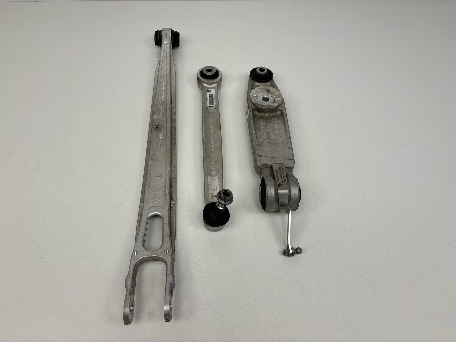 2020-2024 PORSCHE 718 SPYDER GT4 REAR LEFT LOWER CONTROL ARM SET OF 3 OEM
