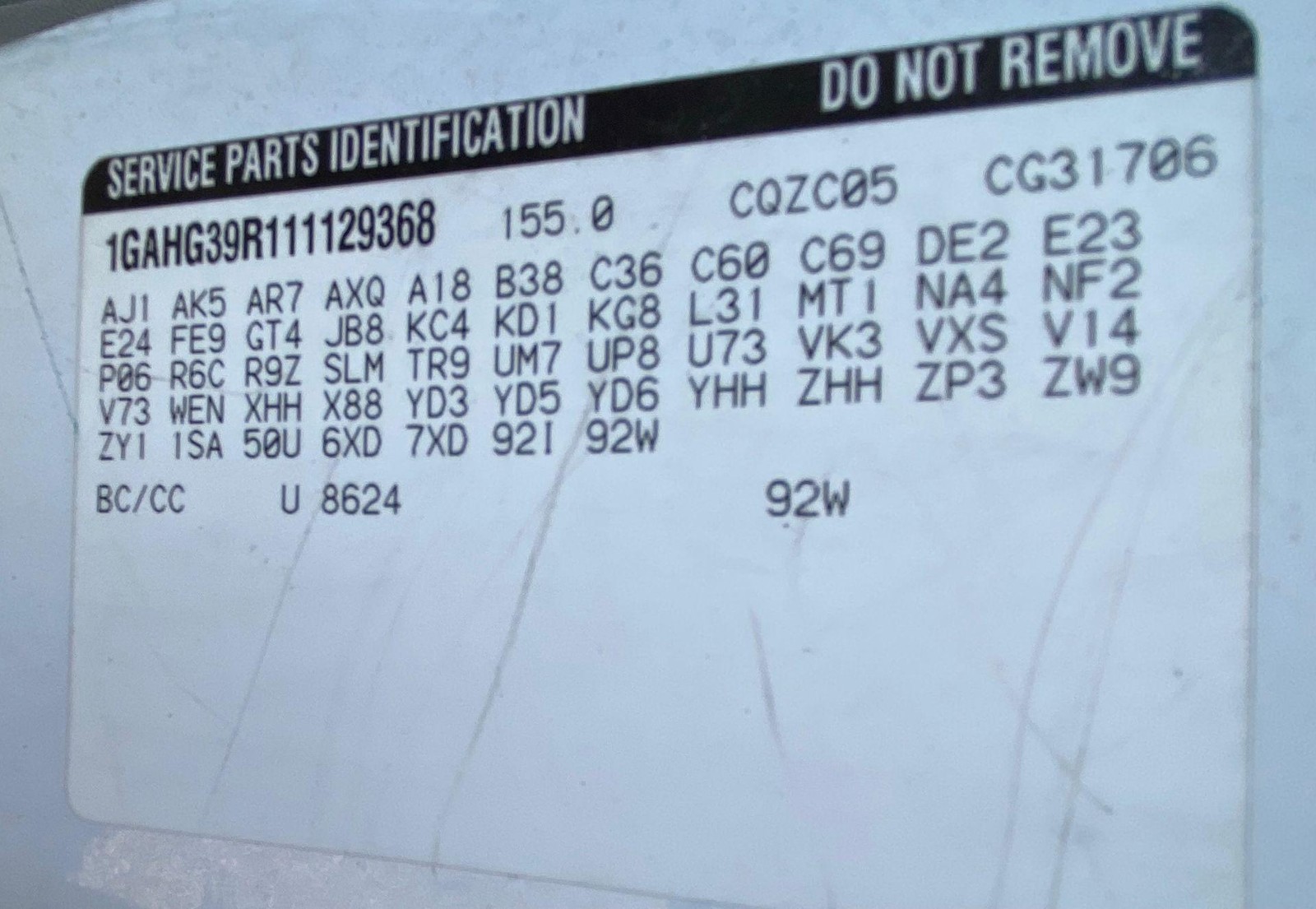 2001 Chevrolet Express 3500 Electronic Control Module ECM 12200411 5.7L 4L80E