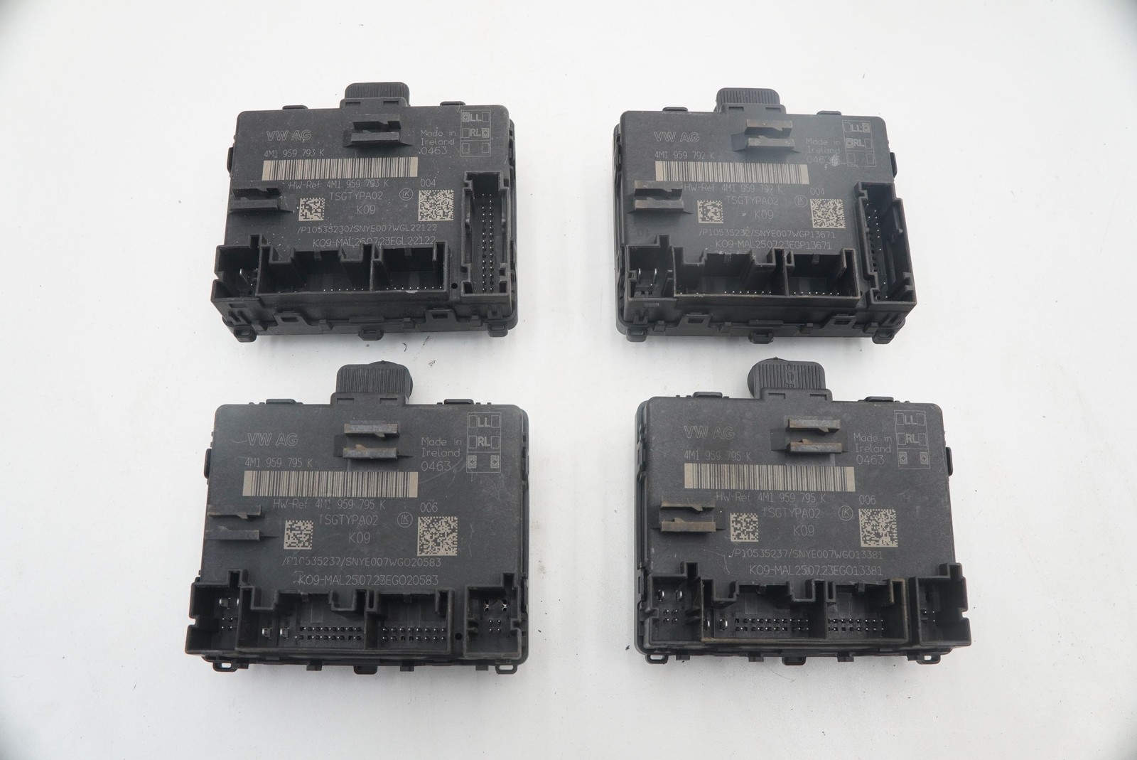 Set Front Rear Left Right Door Control Module ECU 4M1959793K Audi RS7 2024-25