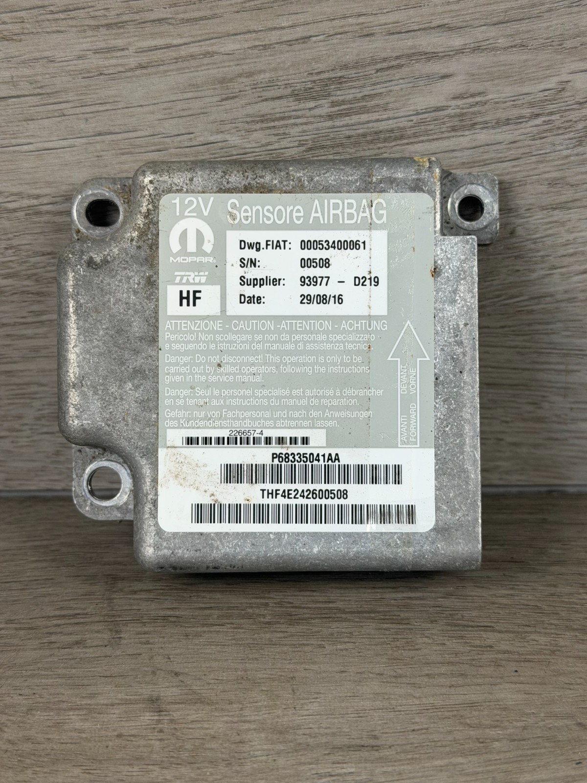 2015-2017 DODGE RAM PROMASTER SRS Control Module OEM