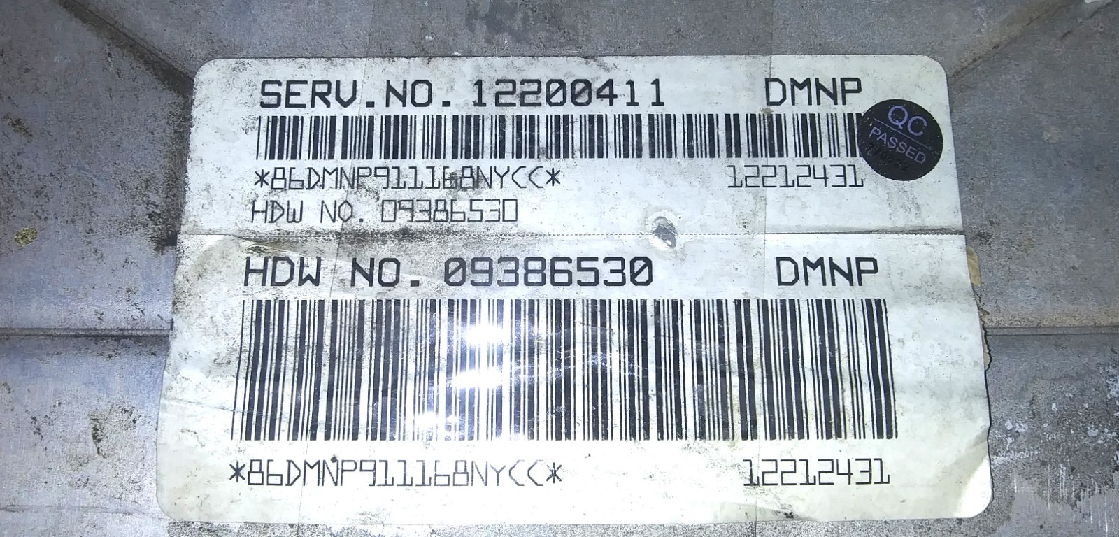 09386530 ecm ecu computer 2001-2002 Chevrolet Tahoe TESTED GOOD