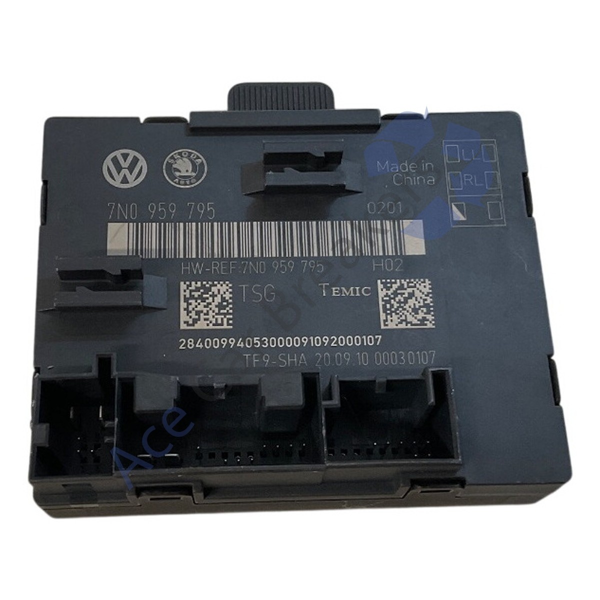 Skoda Yeti 5L 09-13 Door Control ECU Module Rear Left 7N0959795